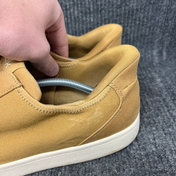 Kizik Irvine Hands Free Canvas Low‎ Top Sneaker Maple Sugar Beige Mens 15 Wide - Picture 7 of 10